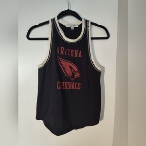 Junk Food Clothing Black and Red Arizona Cardinals Tank Top